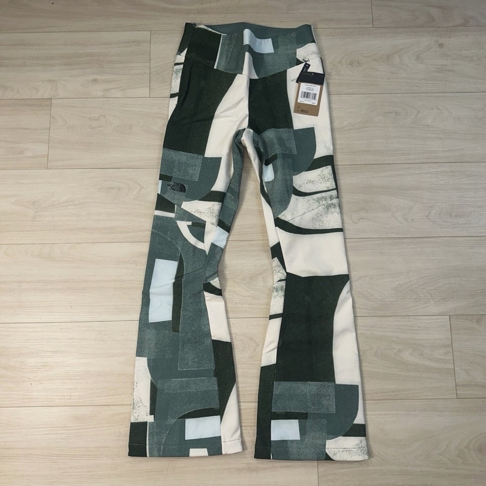 The North Face Snoga Soft Shell Snow Pants Womens Size 10 Regular -green